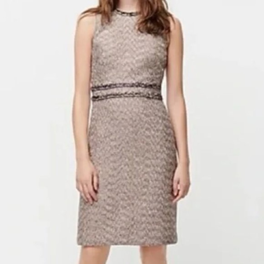 J.Crew Sheath dress in twinkle tweed size 4